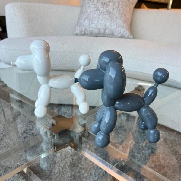 Figura-decorativa-de-perro-poodle-con-diseño-de-globo-en-cerámica-brillante02 Figura decorativa de perro poodle con diseño de globo en cerámica brillante