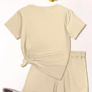 Conjunto Poodle Mujer Beige 2 Piezas