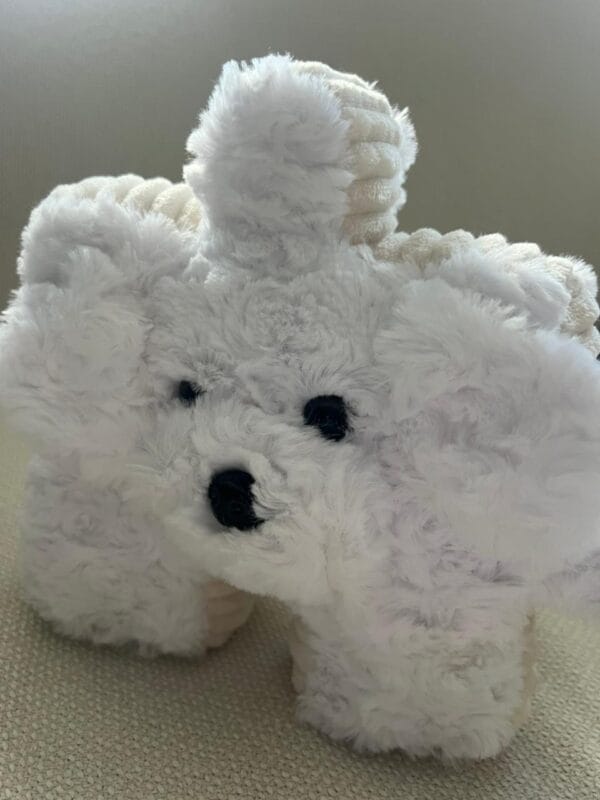 Peluche Perrito Rompecabezas lanco (3) Peluche Perrito Rompecabezas (Forma Puzle) blanco