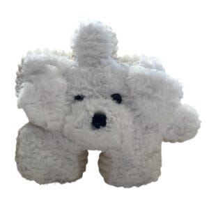Peluche Perrito Rompecabezas (Forma Puzle) blanco