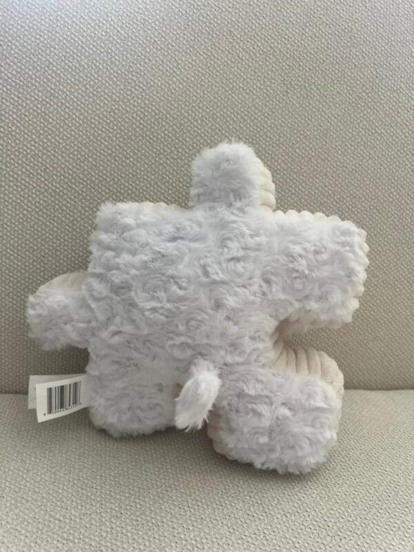Peluche Perrito Rompecabezas lanco (6) Peluche Perrito Rompecabezas (Forma Puzle) blanco