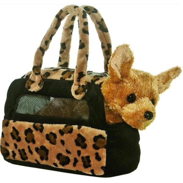 Bolsa con perrito de peluche Chihuahua Bolsa con perrito de peluche Chihuahua